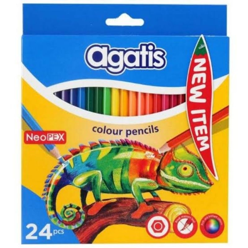 

Pensil Warna Agatis Neopex Permanent Colour Hexagonal 24 Warna