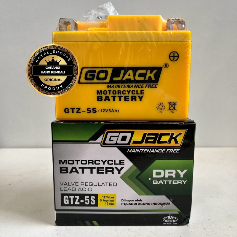 Neo AKI GOJACK GTZ-5S GoJack Accu GTZ-5S (Go-Jack) ORIGINAL AKI MOTOR MATIC BEBEK