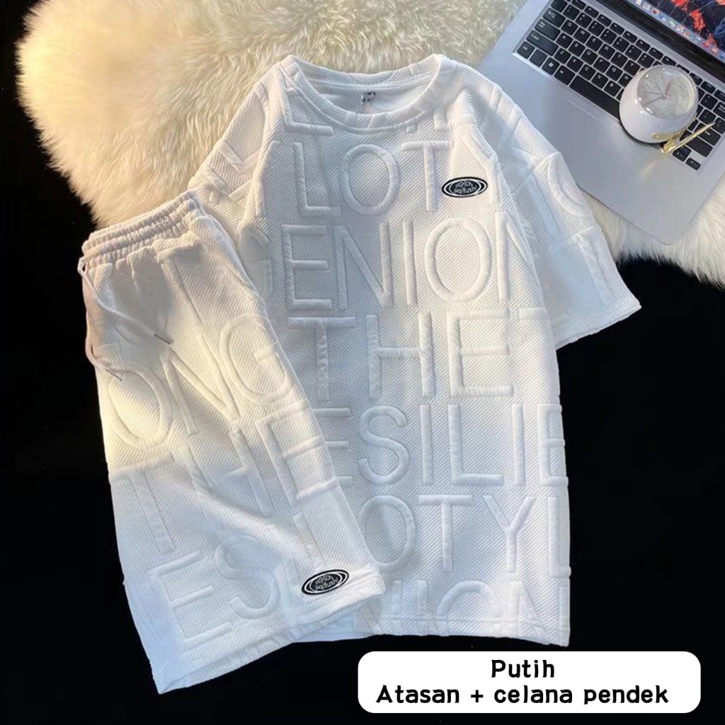 PROMO TERBARU BAJU SETELAN PRIA FASHION OUTFIT SET PRIA OUTFIT PRIA COWOK KEREN KAOS OVERSIZE