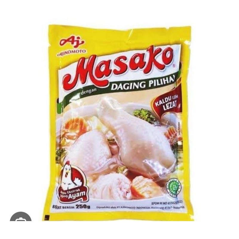 

Masako bumbu kaldu ayam penyedap rasa 250 gr