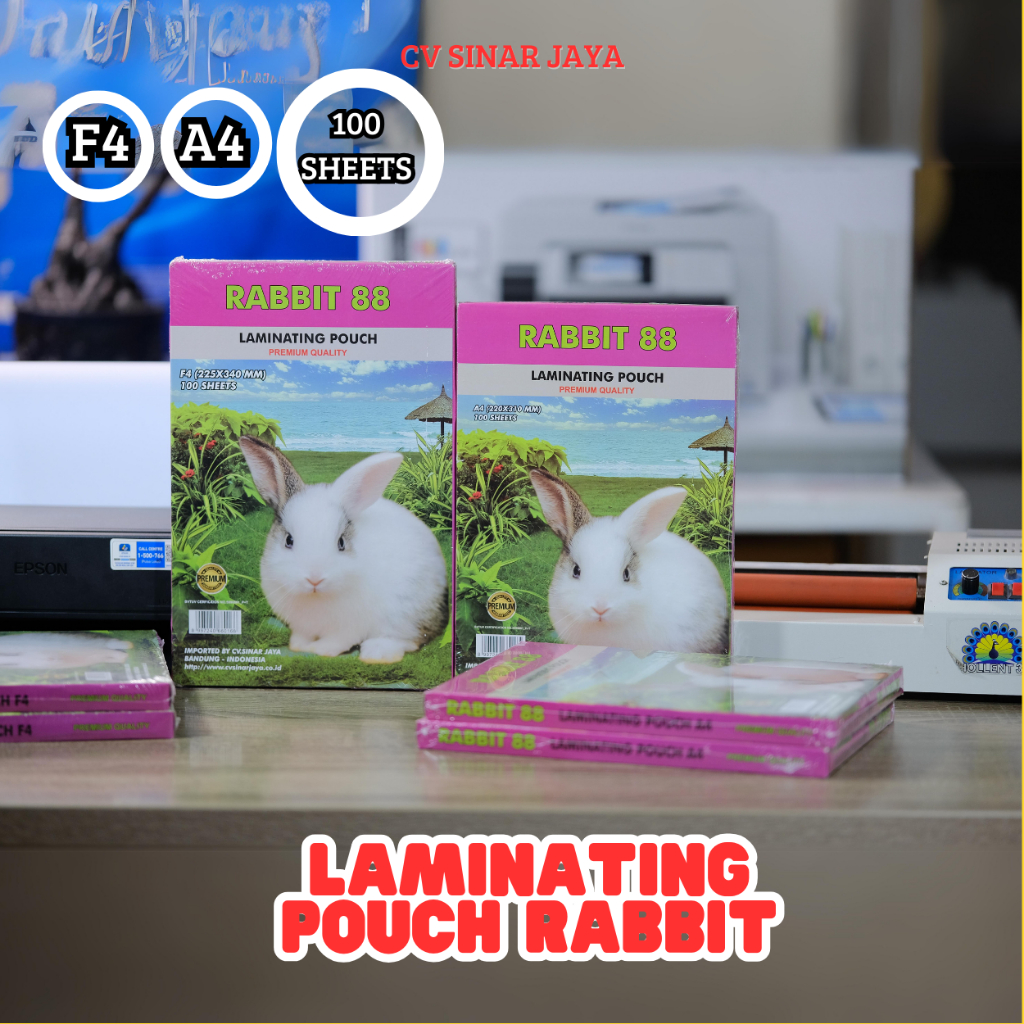 

Plastik Laminating Laminasi A4 F4 KTP Panas (Bening, Hasil Lurus. Tidak Bergelembung)
