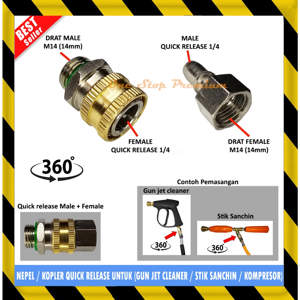 SAMBUNGAN NEPEL KOPLER COUPLER KONEKTOR CONNECTOR ADAPTOR ADAPTER FITTING SWIVEL SELANG MESIN KOMPRE