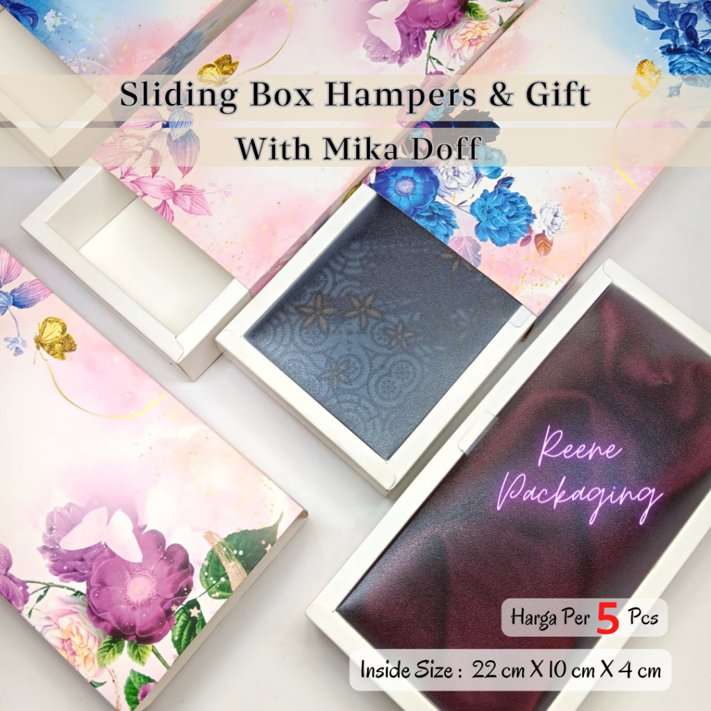 

BOX SLIDING MOTIF BESAR ( 5 Pcs ) / SLIDING BOX / KEMASAN / GIFT / HAMPERS / HIJAB / PACKAGING / KADO