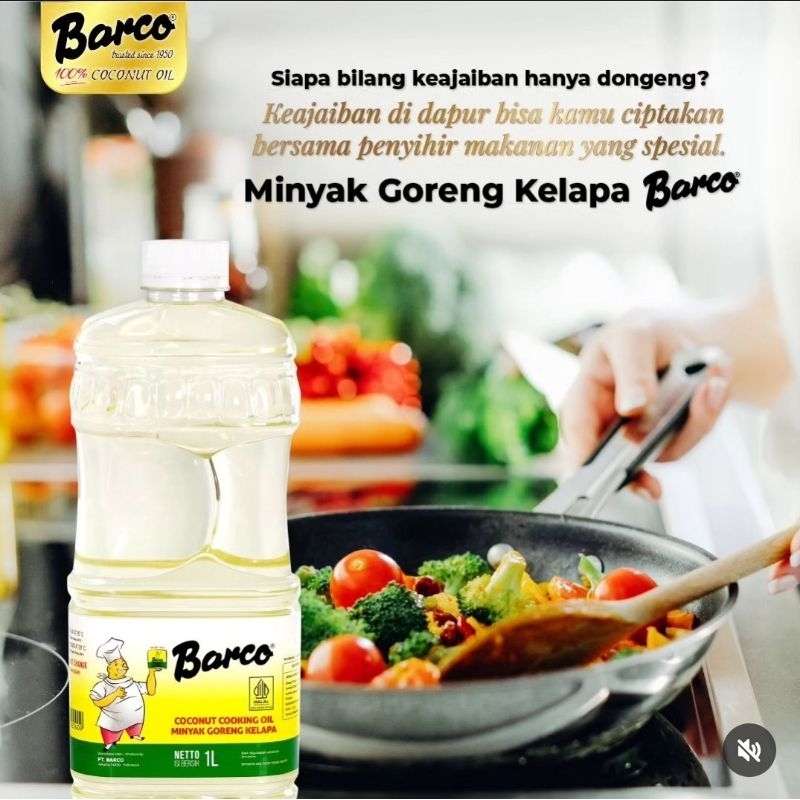 

Minyak Kelapa Barco 1L Botol / Coconut Oil 1 Liter