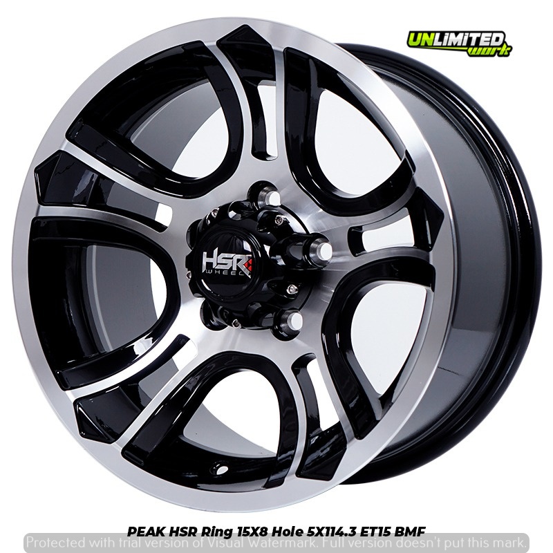 Velg Racing Terios Rush Innova R15 HSR PEAK Pcd 5X114 Murah Ring 15