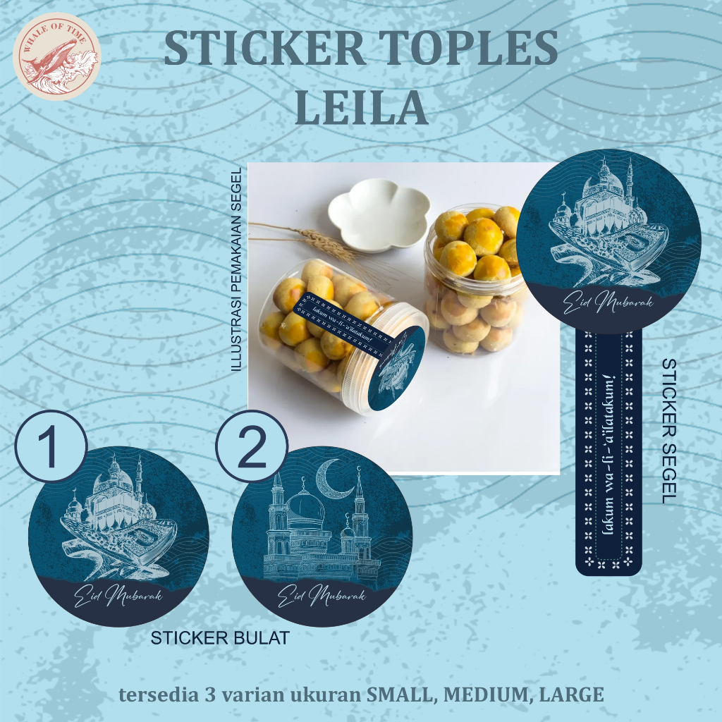 

( ISI 6 PCS ) LEILA SERIES - sticker lebaran label idul fitri sticker toples lebaran ramadan eid mubarak ramadan ramadhan mubarak hampers eid
