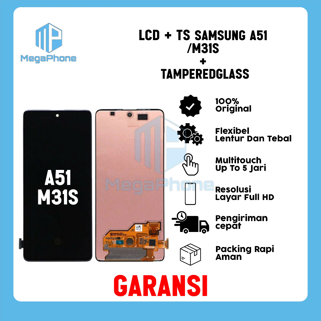 LCD + TS SAMSUNG A51/M31S ORI FULLSET GARANSI