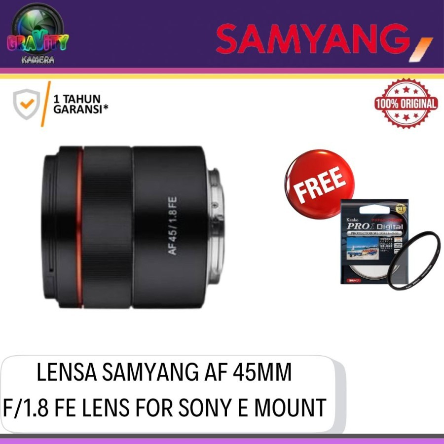 LENSA SAMYANG AF 45MM F1.8 FE FOR SONY E MOUNT / SAMYANG AF 45MM F1.8 FE