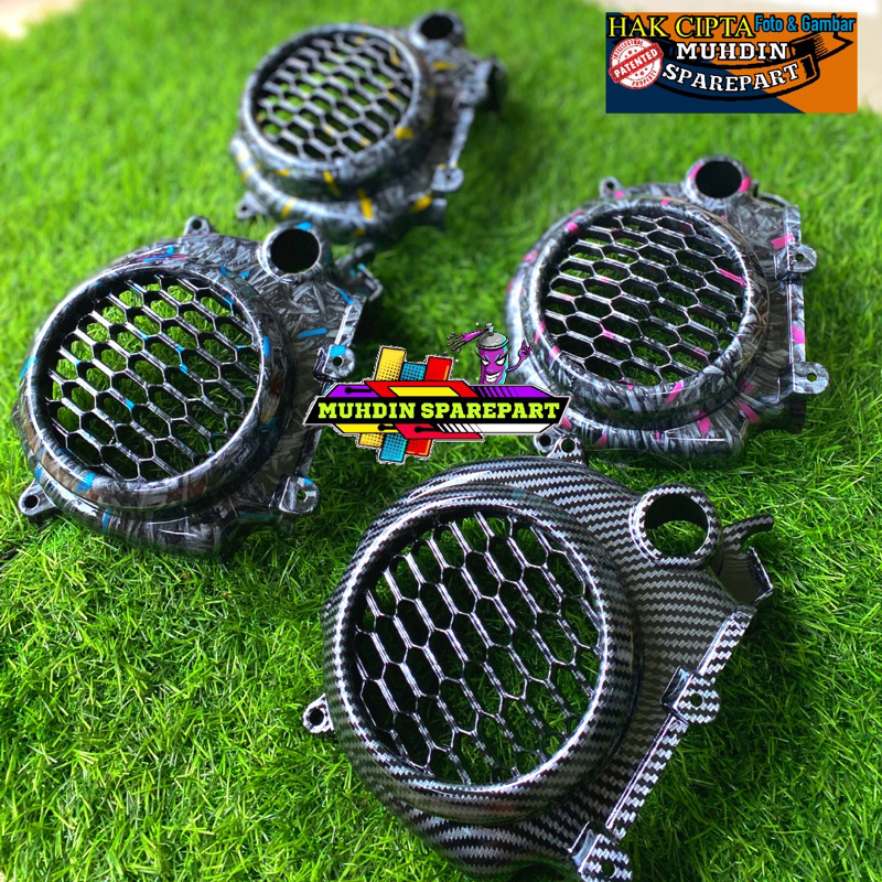 Tutup kipas carbon wtp forged Genio Beat Scoopy new 2021-2023