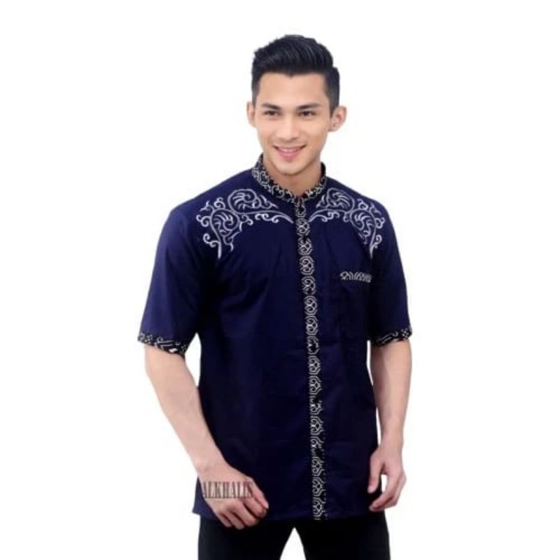 Baju koko pria lengan pendek || Baju koko motif batik || Baju koko pria dewasa