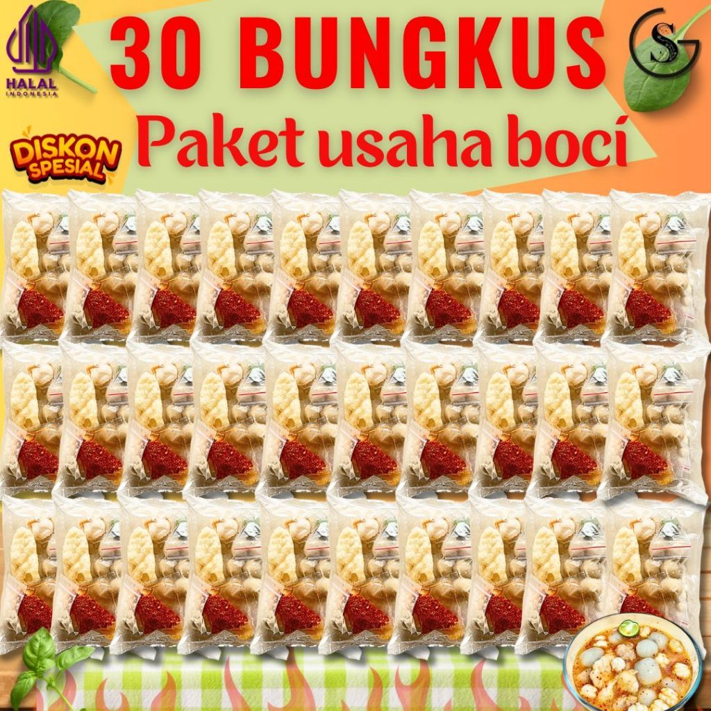 

30 BUNGKUS BASO ACI PAKET HEMAT USAHA HOTPOT INSTAN