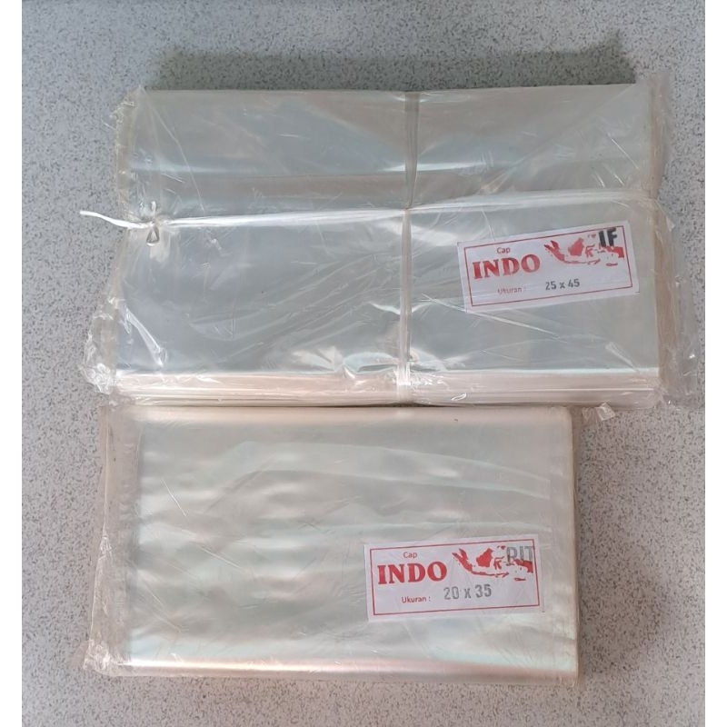 plastik PP indo ukuran 18x30, 18x35, 20x25, 25x45