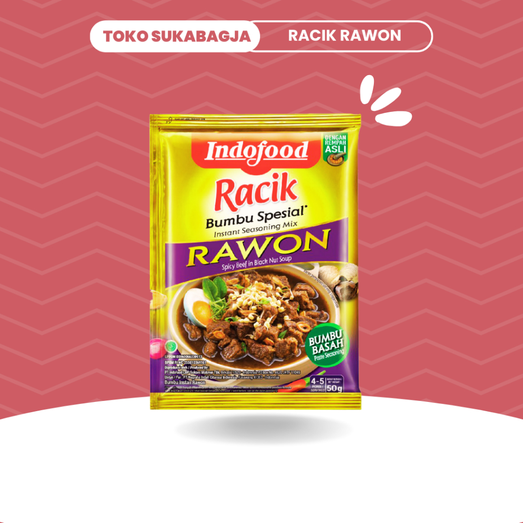 

Indofood Racik Bumbu Spesial Rawon Instan 50g Bumbu Masak Racik Rawon Instant
