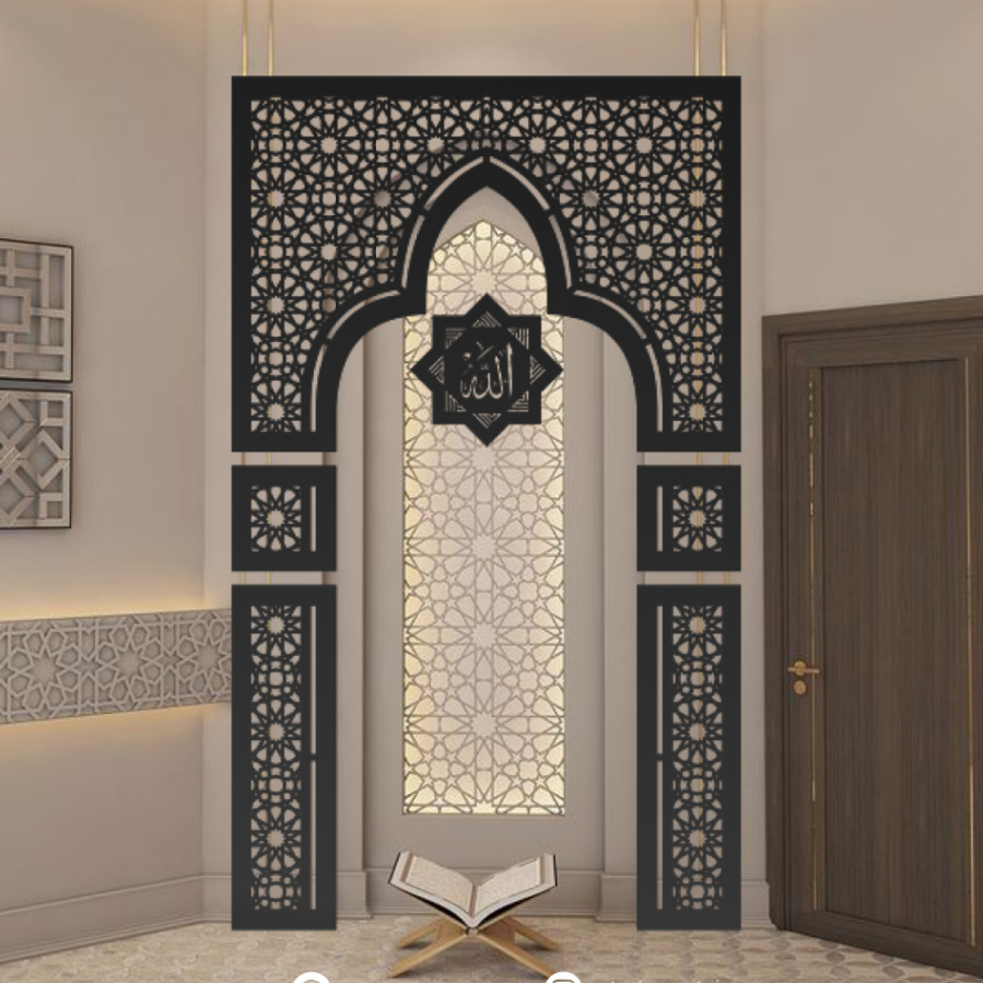 MIHRAB ISLAM / DEKORASI RUMAH / MIHRAB MUSHOLLAH PVC / MIHRAB DEKORASI DINDING
