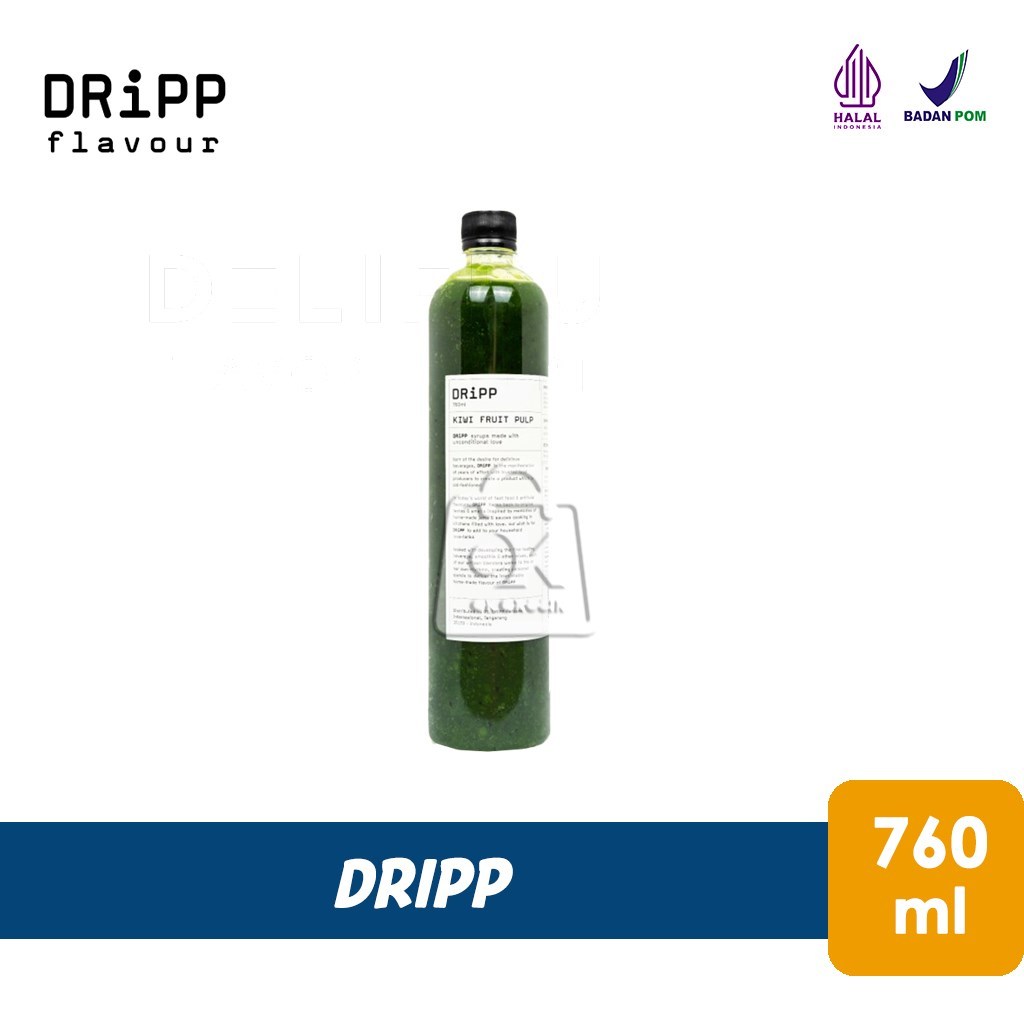 

Kiwi Fruit Pulp DRIPP / Rasa Buah Kiwi (Botol Plastik 760 ml)