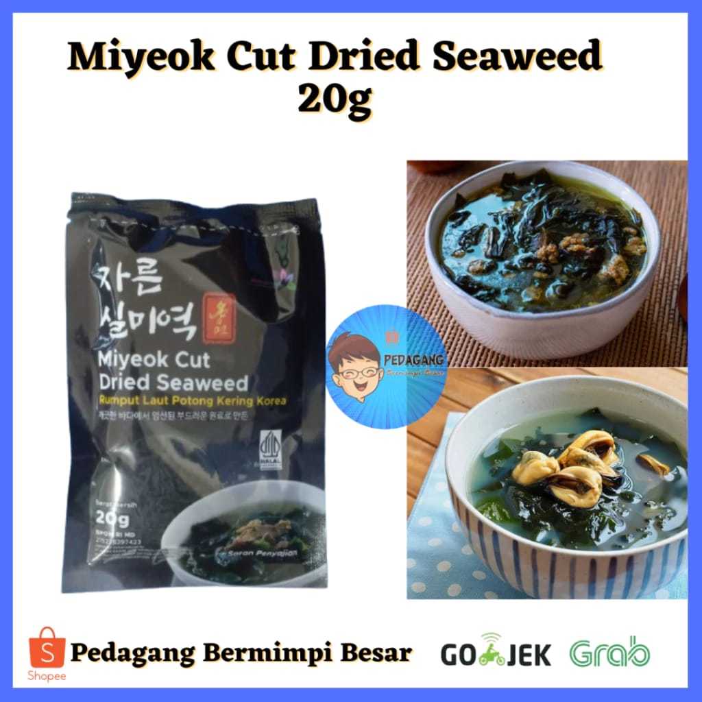 

JSF Miyeok Potong 20g/ JSF DRIED SEAWEED / RUMPUT LAUT KERING/ MiyeoK