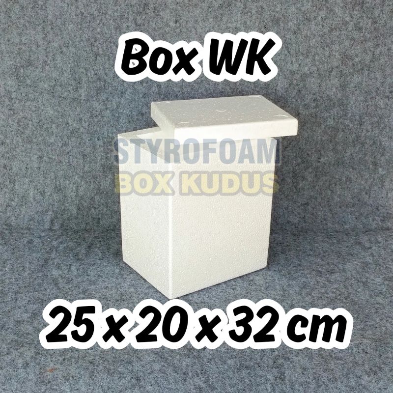 INSTANT ONLY - BOX WK - Styrofoam Box Baru Penyimpanan Packing Frozen Food Box Ikan Wadah Ikan Stero