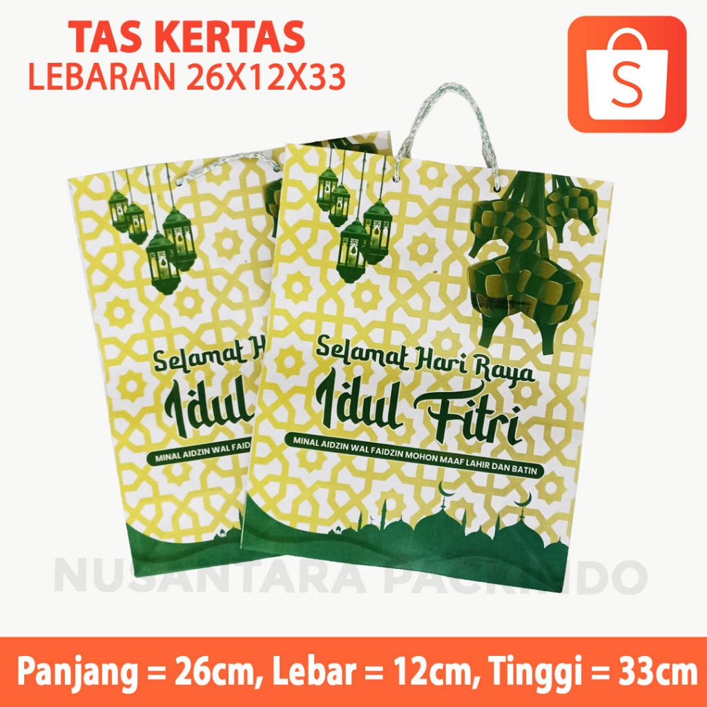 

Tas Kertas Motif Lebaran 26x12x33 @12pcs