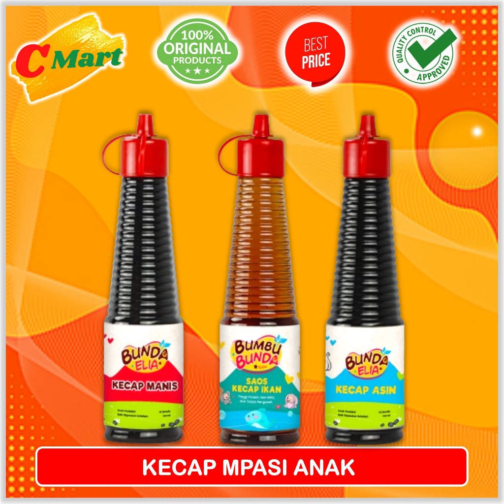 

Bumbu Bunda Elia Kecap Ikan Kecap Manis - Non Msg - Kecap Mpasi - CMART