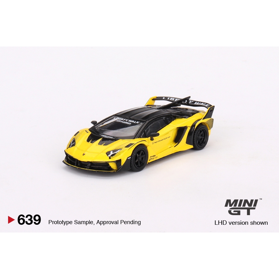MINI GT 639 Lamborghini LB-Silhouette WORKS Aventador GT EVO Yellow