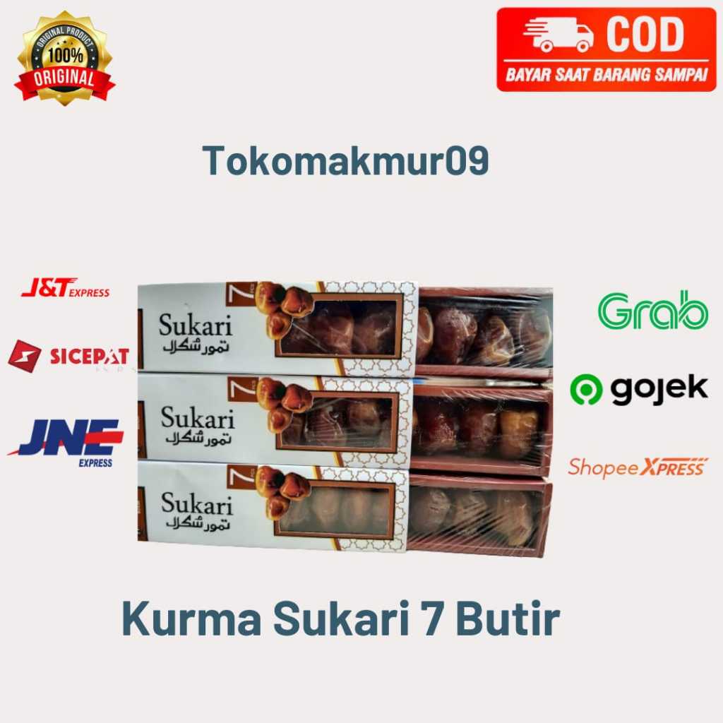 

KURMA SUKARI KEMASAN 7 BUTIR OLEH OLEH HAJI DAN UMROH