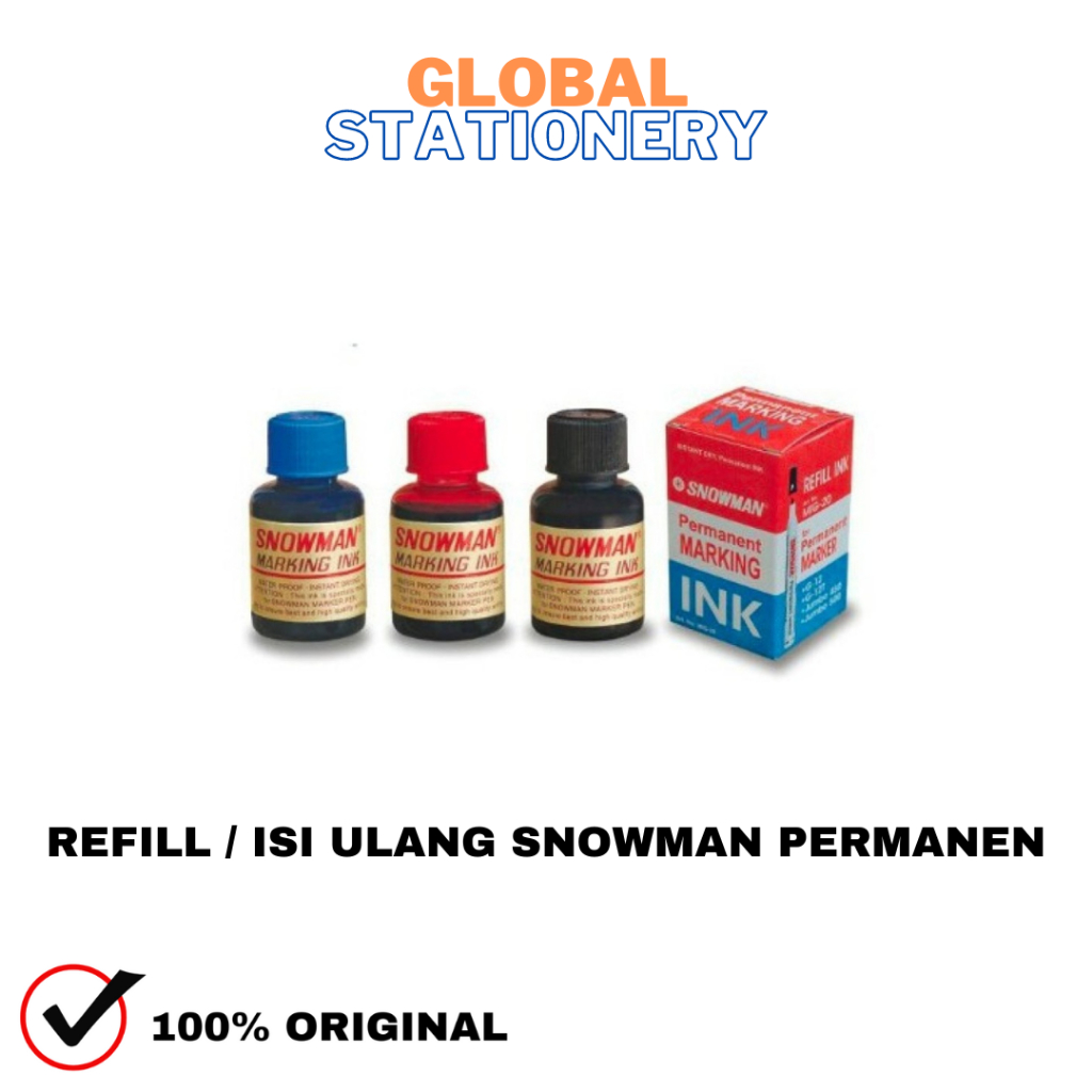 

REFILL / ISI ULANG TINTA SPIDOL SNOWMAN PERMANEN