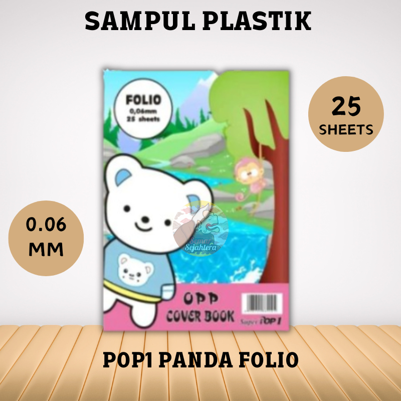 

[PAK] SAMPUL PLASTIK POP1 PANDA FOLIO (PAK ISI 25 LEMBAR)
