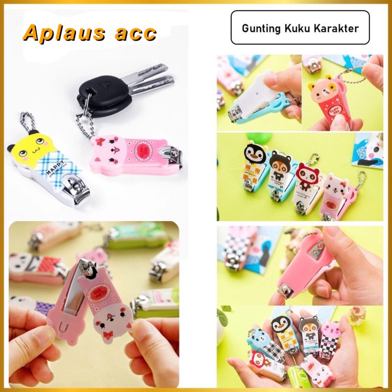 Gunting Kuku Karakter Lucu Manicure Pedicure Gunting Kuku Mini Nail Clipper