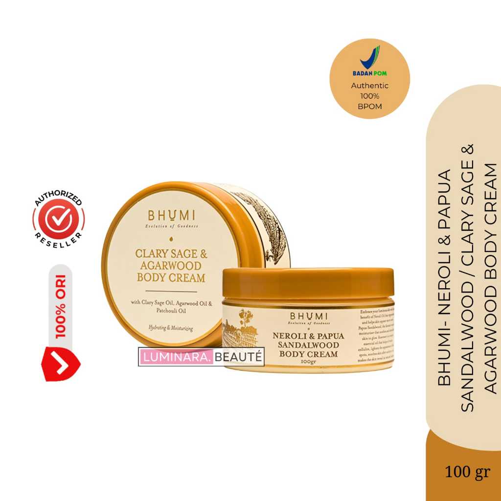 BHUMI Neroli & Papua Sandalwood Brightening Moisturizing / Clary Sage & Agarwood Hydrating Moisturiz