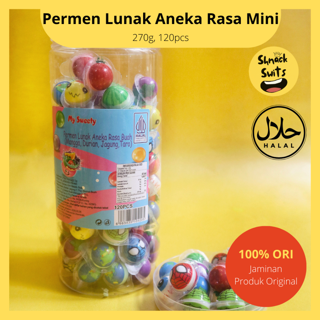 

PERMEN LUNAK MY SWEETY MINI ANEKA RASA / LUNAK MY SWEATY KECIL 120PCS / HALAL