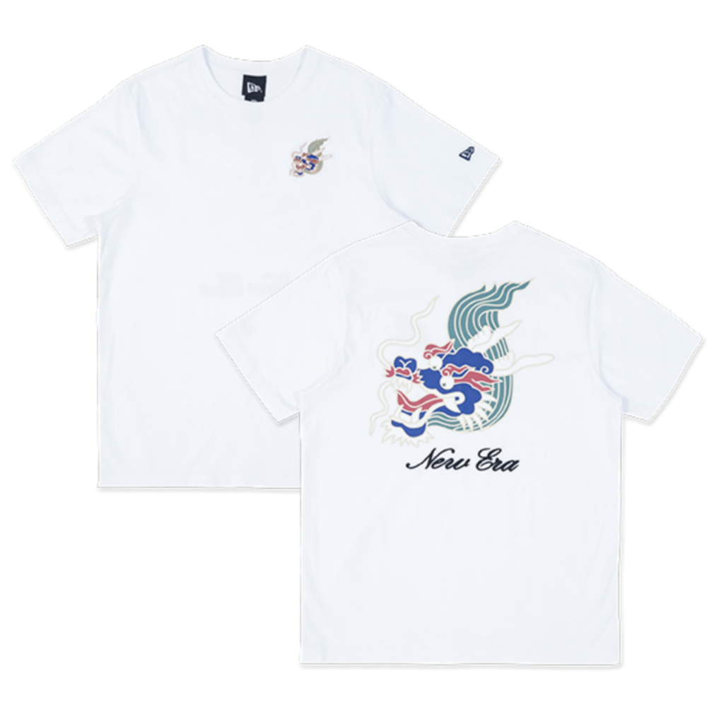 T-Shirt New Era Cap Year Of The Dragon White Original