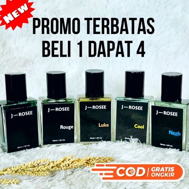 Parfum Exclusive isi 4 J-Rosee Grey Parfum pria parfum wanita tahan lama parfum premium parfum viral