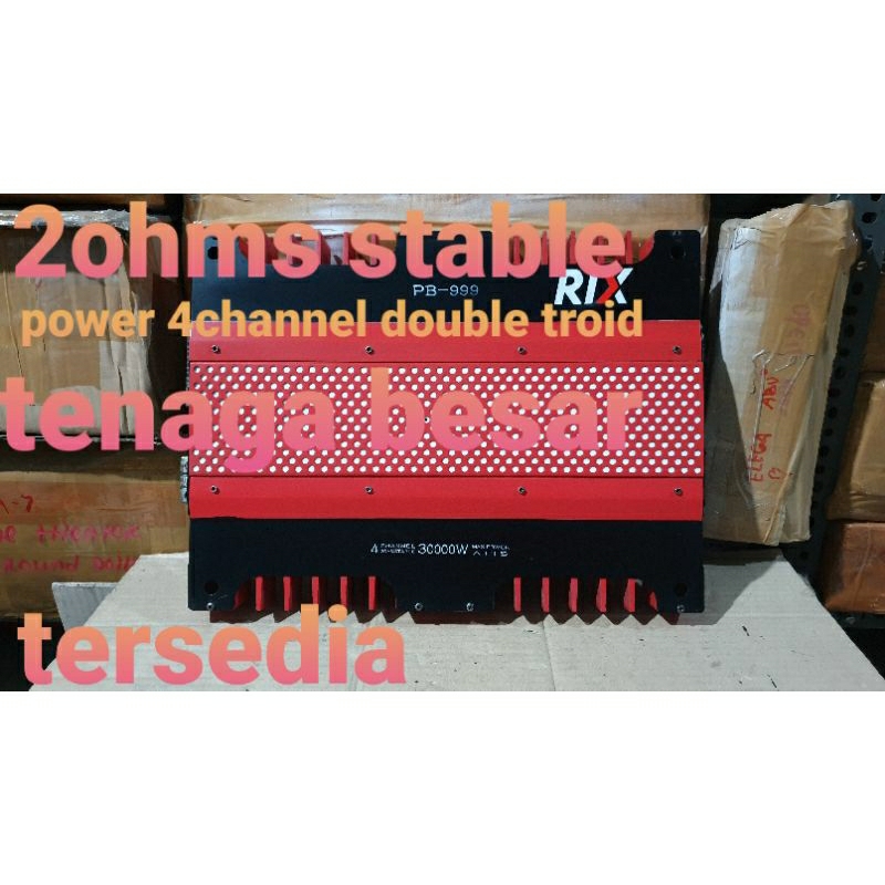 power amplifier mobil 4channel jhonie monitor pb999 second normal Siap pakai