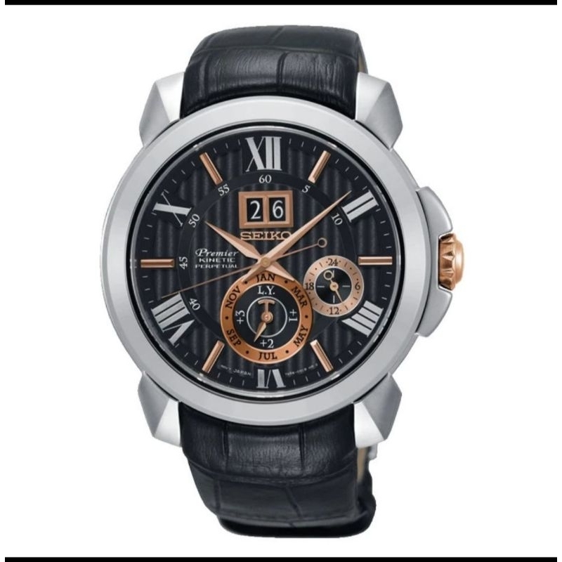 pasaran 7jtan seiko kinetic premiere perpetual calendar SNP149P2 sapphire crystal not green blue but