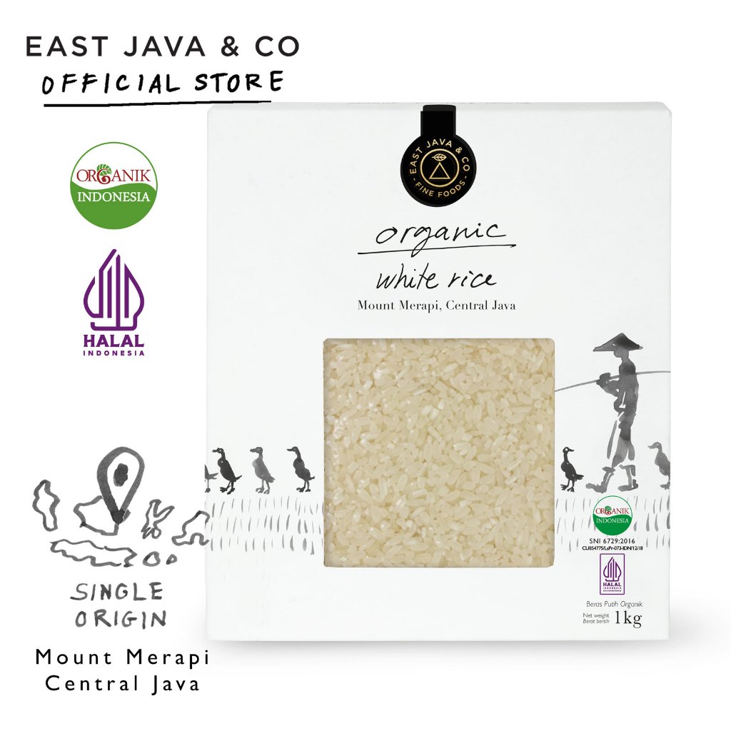 

East Java & Co Organic Fragant Rice - 1kg (Beras Putih Organik)