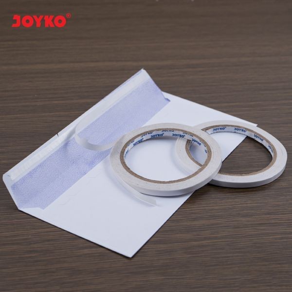 

(1 Roll) Double Tape Perekat Ganda 2 Sisi JOYKO 6 mm x 15 Yard | 6mm x 15Y Formula Baru