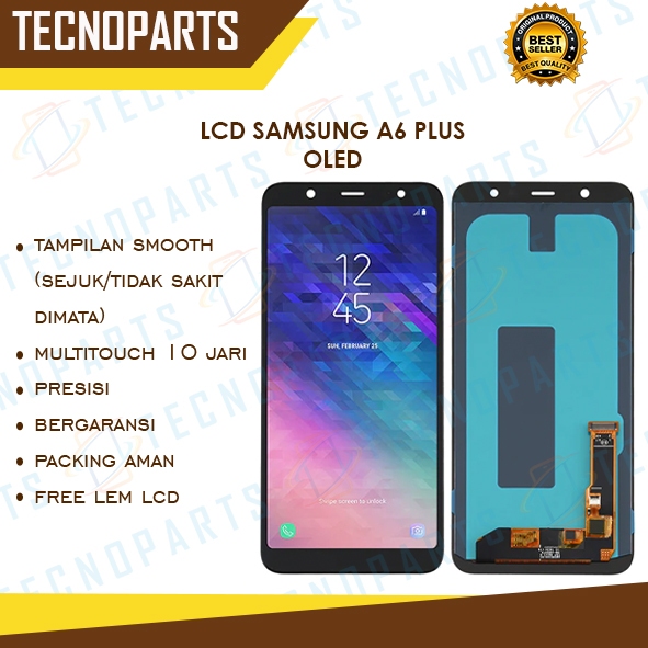 GROSIR LCD SAMSUNG A6 PLUS OLED ORIGINAL 100% FULLSET TOUCHCREEN