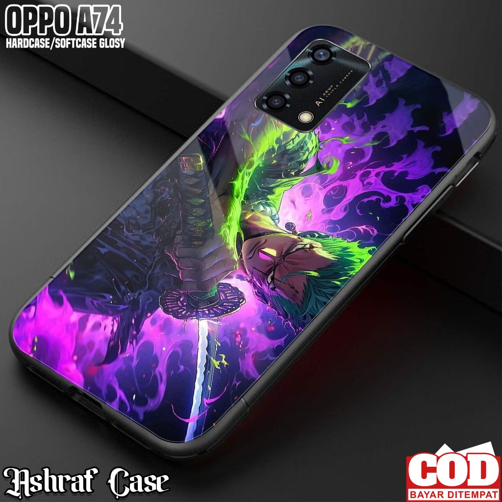 Case Oppo A74 4G - Casing Hp Oppo A74 4G Terbaru ( Roronoa Zoro002 ) Silikon Oppo A74 - Kesing Hp Op