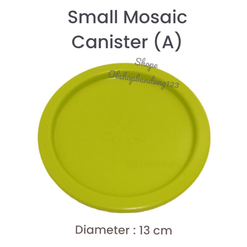 Tutup Tupperware Toples Small Mosaic Canister 1,2L 13cm