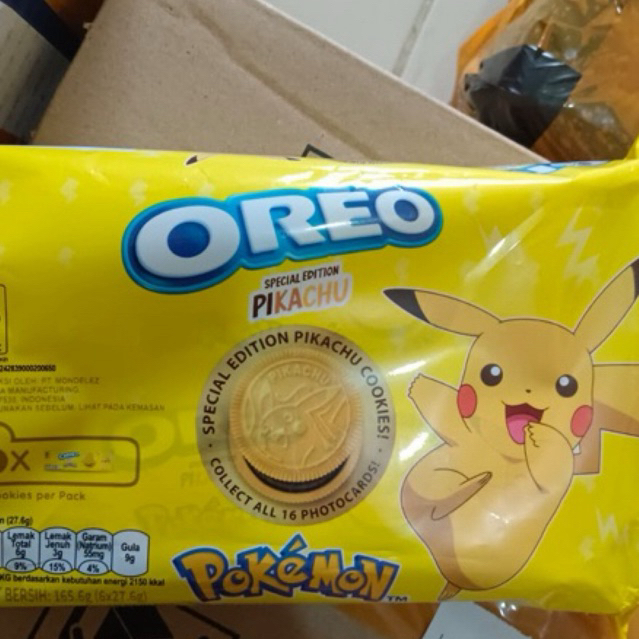 

DISKON!!! oreo pokemon pikachu special edition 165,6g