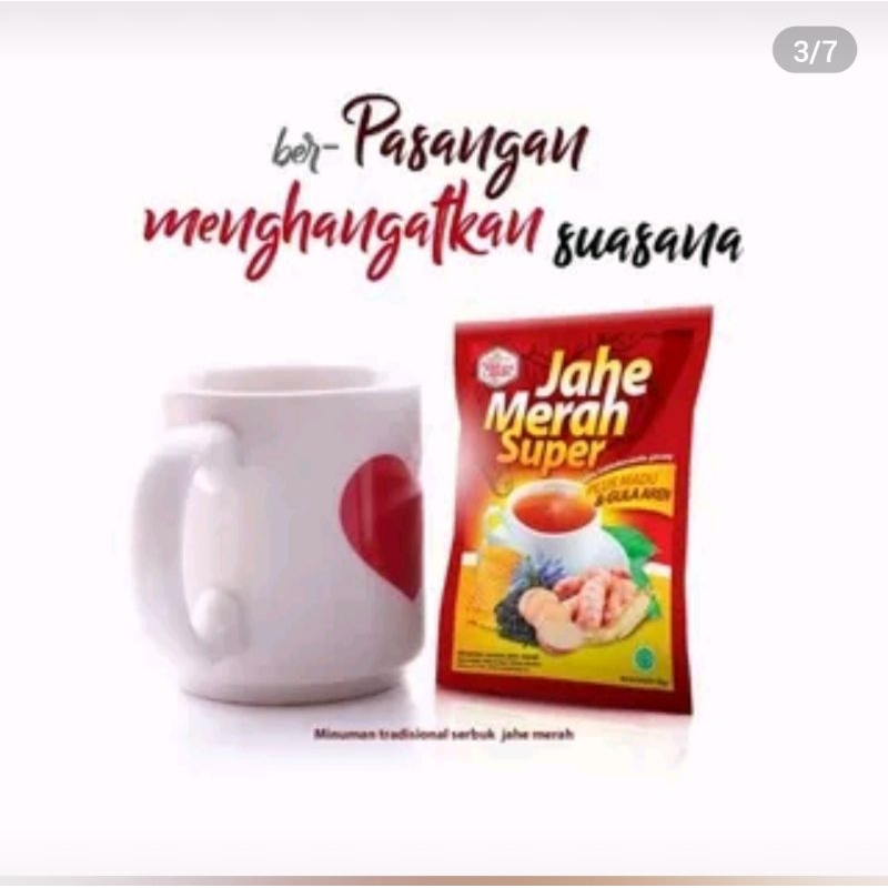 

Jahe Merah Ratu Lebah Plus Madu dan Gula Aren. 1 renceng 10 Sachet isi 20 gram/sachet