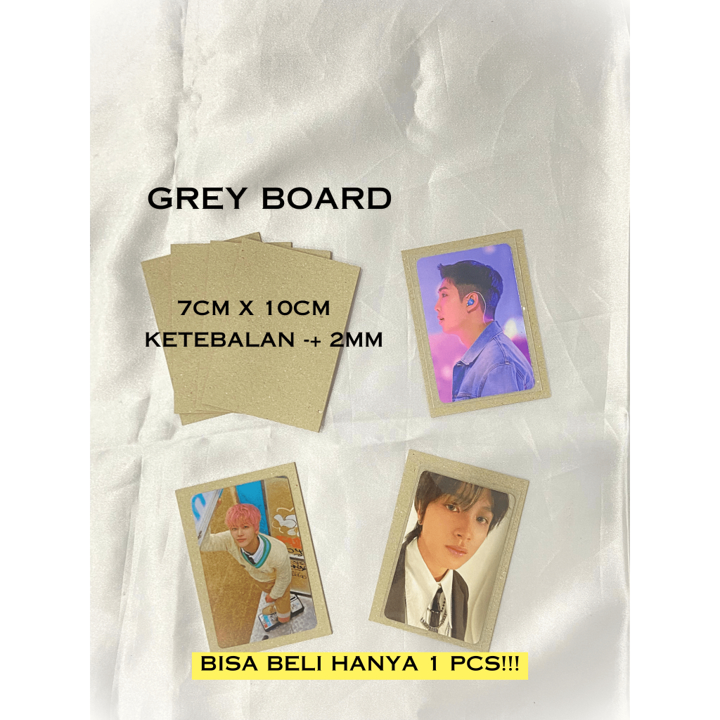 

GRAY BOARD KOKOH / 7cm x 10cm packing photocard Kpop (10 - 30 pcs)