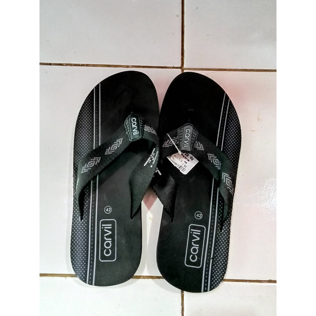 PROMO TERLARIS  SANDAL JEPIT PRIA CARVIL - SANDAL CARVIL PRIA TERLARIS - SANDAL JEPIT CARVIL ALL SIZ