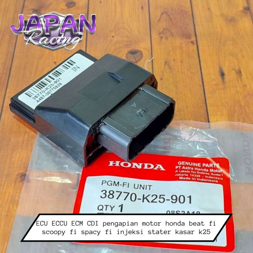 ECU ECCU ECM CDI pengapian motor honda beat fi scoopy fi spacy fi injeksi stater kasar k25 honda met