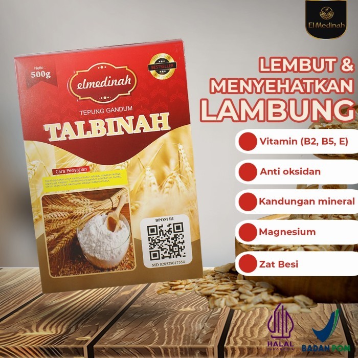 

Talbinah El Medinah Resep Thibb Nabawy isi 500gr | Tepung Gandum