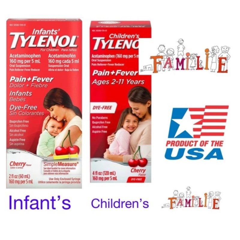 pereda panas children acetaminophen Ty lenol