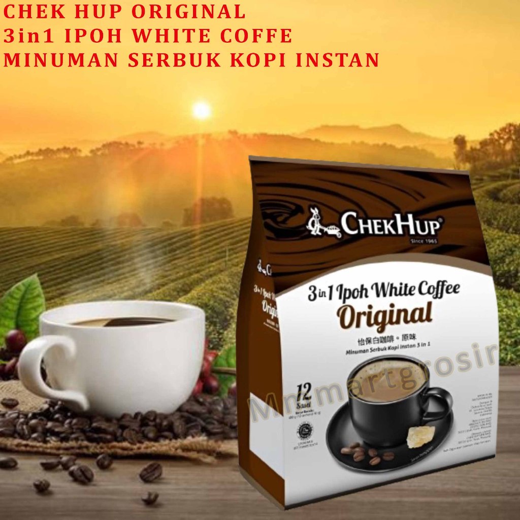 

Chek Hup 3in1 / Minuman serbuk Kopi Instan / Ipoh White Coffee Original / 480gr