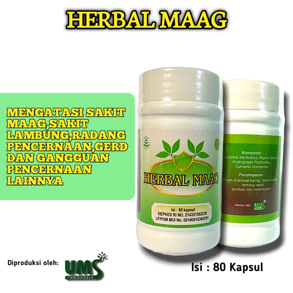 Obat Herbal Maag Kapsul UMS 80 kapsul