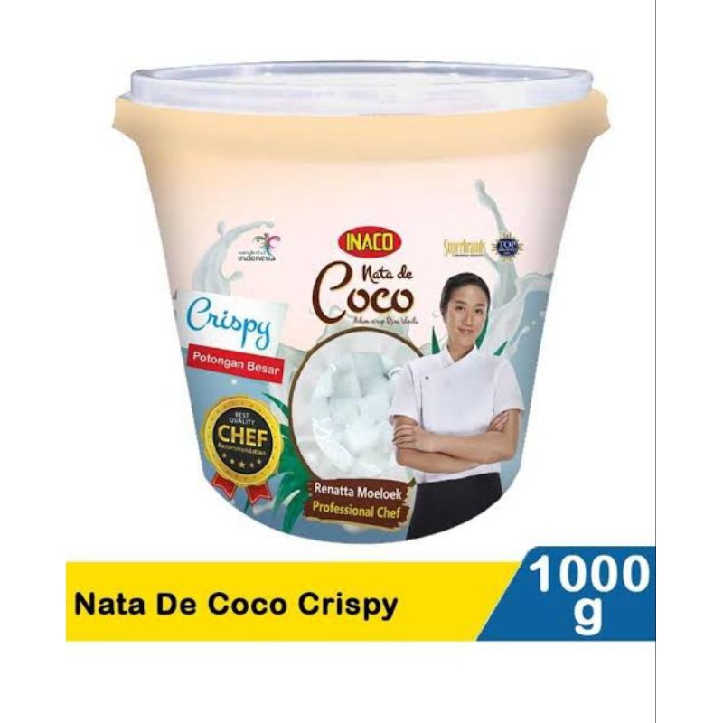 

INACO Ember NATA DE COCO CRISPY POTONGAN Besar 1KG