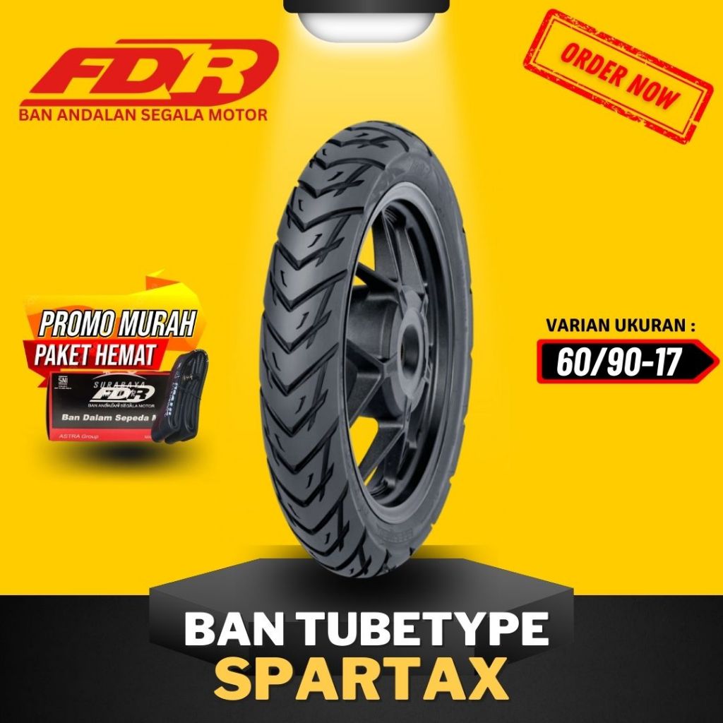 [READY COD] BAN FDR SPARTAX TUBETYPE / BAN FDR TUBETYPE RING 17 - ( 60/90-17 ) BAN FDR NON TUBLES / 